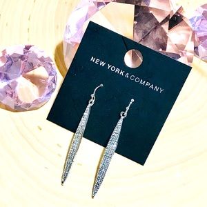 Brand new New York and company rhinestone earrings